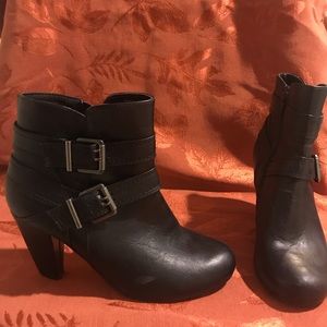 Black ankle boots